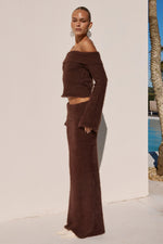 Load image into Gallery viewer, Anneliese Knit Maxi Skirt - Chocolate
