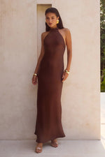 Load image into Gallery viewer, Brigitte Maxi Dress - Chocolate
