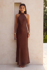 Load image into Gallery viewer, Brigitte Maxi Dress - Chocolate
