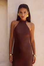 Load image into Gallery viewer, Brigitte Maxi Dress - Chocolate
