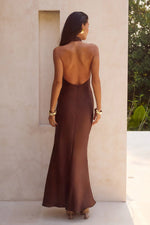 Load image into Gallery viewer, Brigitte Maxi Dress - Chocolate
