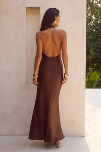 Brigitte Maxi Dress - Chocolate