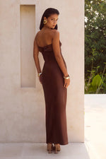 Load image into Gallery viewer, Delilah Maxi Dress - Chocolate
