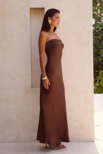 Load image into Gallery viewer, Delilah Maxi Dress - Chocolate
