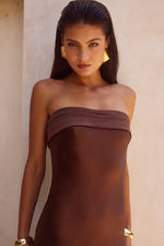 Load image into Gallery viewer, Delilah Maxi Dress - Chocolate
