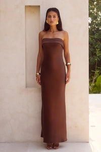 Delilah Maxi Dress - Chocolate