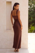 Load image into Gallery viewer, Margot Maxi Dress - Chocolate
