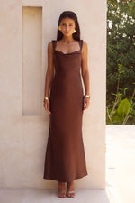 Load image into Gallery viewer, Margot Maxi Dress - Chocolate
