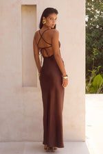 Load image into Gallery viewer, Lucienne Maxi Dress - Chocolate
