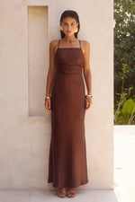 Load image into Gallery viewer, Lucienne Maxi Dress - Chocolate
