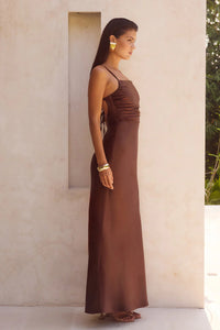 Lucienne Maxi Dress - Chocolate