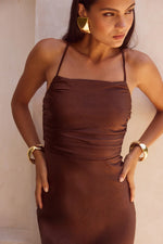 Load image into Gallery viewer, Lucienne Maxi Dress - Chocolate
