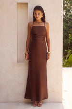 Load image into Gallery viewer, Lucienne Maxi Dress - Chocolate
