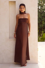 Load image into Gallery viewer, Elsa Maxi Dress - Chocolate
