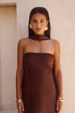 Load image into Gallery viewer, Elsa Maxi Dress - Chocolate
