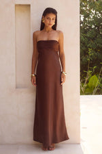 Load image into Gallery viewer, Elsa Maxi Dress - Chocolate
