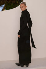 Load image into Gallery viewer, Mathilde Sleeved Maxi Dress - Black
