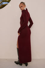 Load image into Gallery viewer, Patricia Sleeved Maxi Dress - Burnt Red
