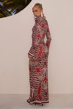 Load image into Gallery viewer, Sienna Maxi Skirt - Brodie Red
