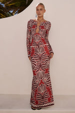 Load image into Gallery viewer, Sienna Sleeved Top - Brodie Red
