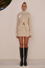 Load image into Gallery viewer, Katerina Long Sleeve Knit Top - Cream
