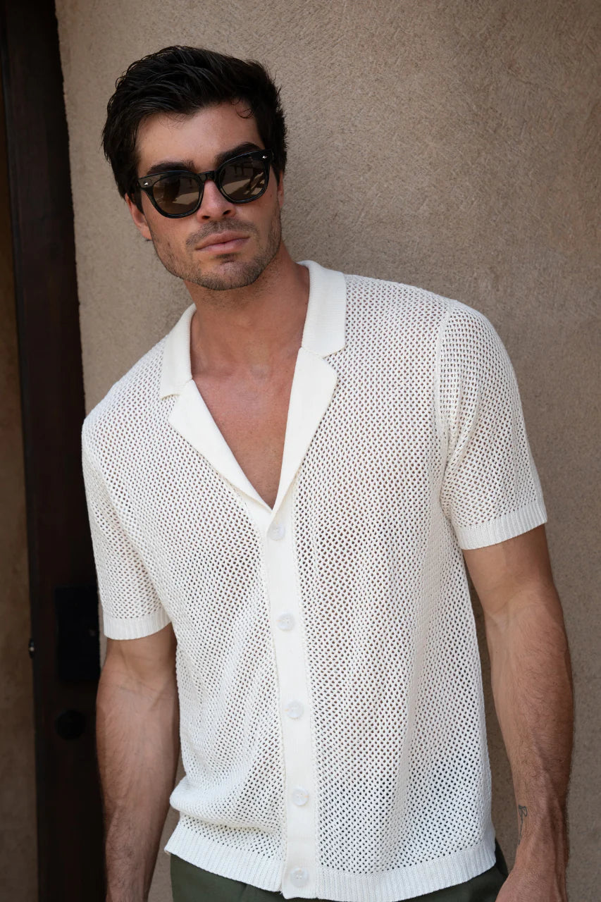 Casper Knit Shirt - White