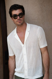 Casper Knit Shirt - White