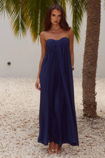 Load image into Gallery viewer, Jaiyah Strapless Maxi Dress - Navy
