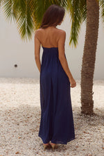Load image into Gallery viewer, Jaiyah Strapless Maxi Dress - Navy
