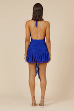 Load image into Gallery viewer, Zelie Mini Dress - Cobalt
