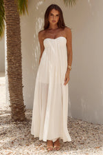 Load image into Gallery viewer, Jaiyah Strapless Maxi Dress - White
