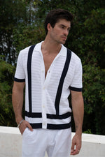 Load image into Gallery viewer, Reggie Shirt - White/Navy
