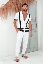 Load image into Gallery viewer, Reggie Shirt - White/Navy
