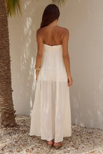 Load image into Gallery viewer, Jaiyah Strapless Maxi Dress - White
