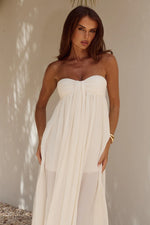 Load image into Gallery viewer, Jaiyah Strapless Maxi Dress - White
