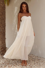 Load image into Gallery viewer, Jaiyah Strapless Maxi Dress - White
