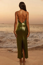 Load image into Gallery viewer, Halo Long Midi Dress - Apple
