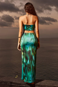 Kensie Long Midi Dress - Cabana Green