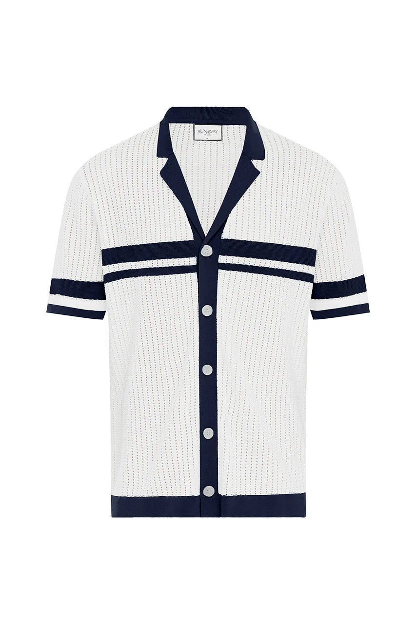 Owen Shirt - White/Navy