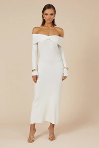 Airilie Midi Dress - White