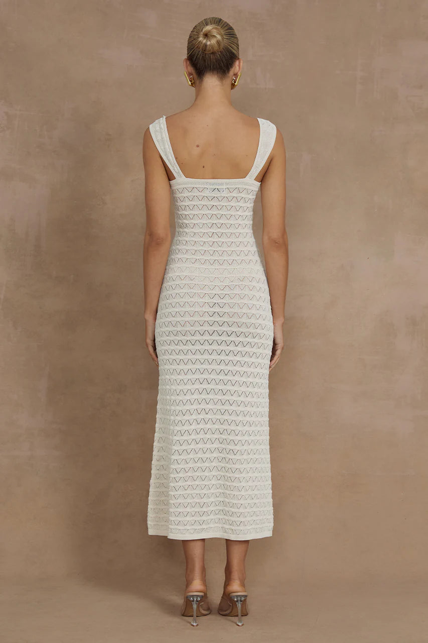 Juno Midi Dress - Ivory