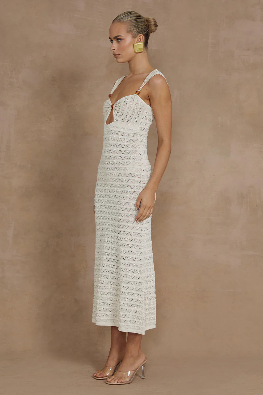 Juno Midi Dress - Ivory