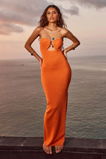 Load image into Gallery viewer, Luna Midi Dress - Orange
