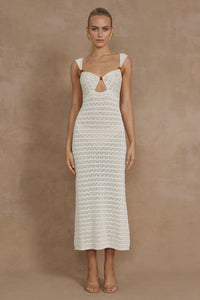 Juno Midi Dress - Ivory