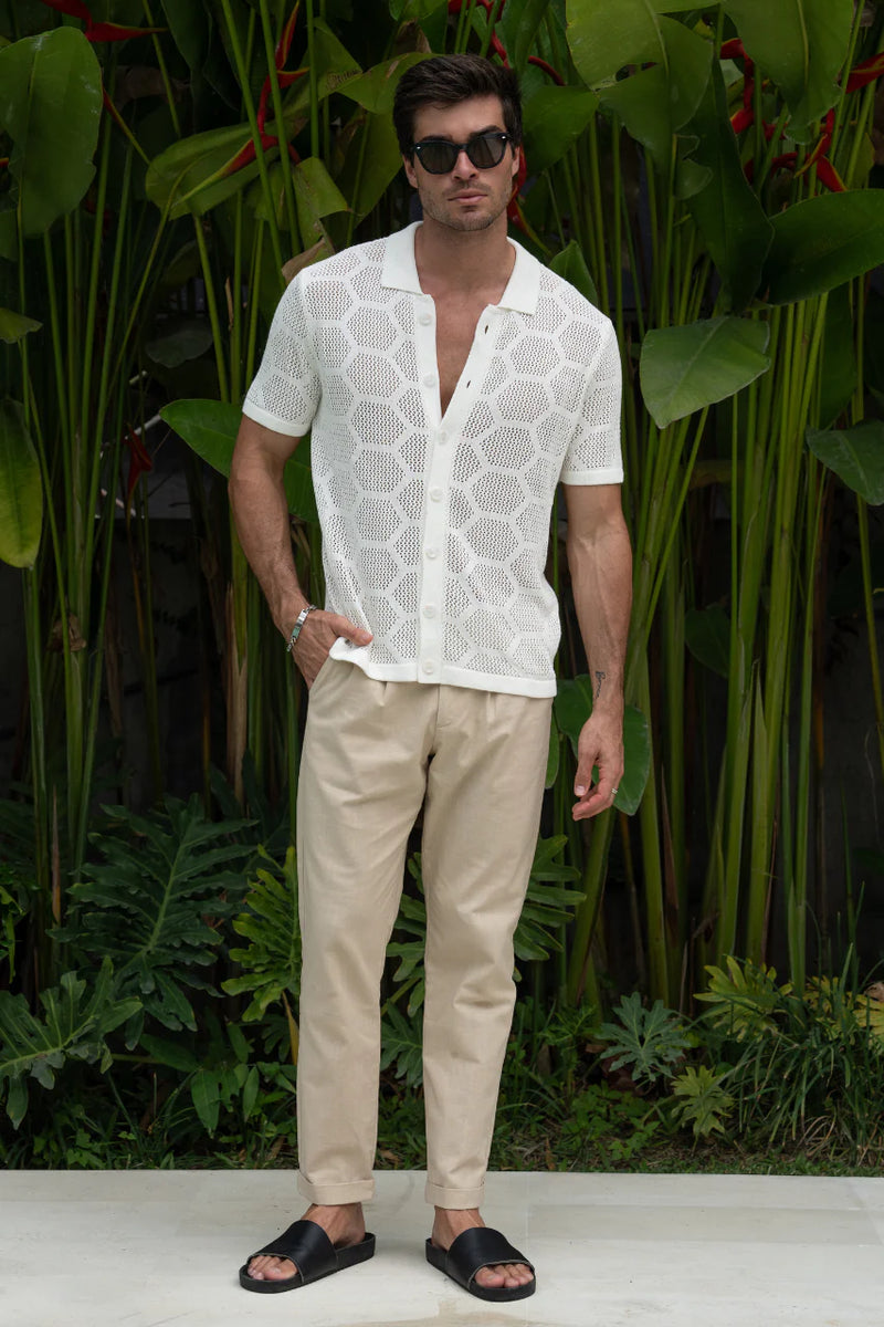 Keneth Shirt - White – The Society