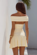Load image into Gallery viewer, Nivali Off Shoulder Mini Dress - Cream
