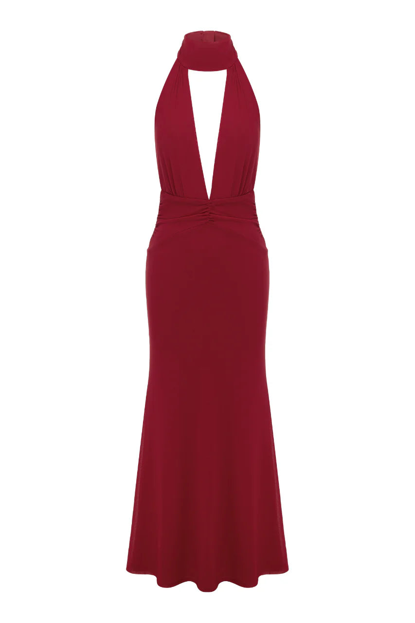 Antonie Maxie Dress - Cherry