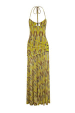 Load image into Gallery viewer, Kiki High Slit Maxi Dress - Cassia Yellow
