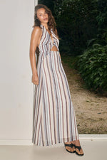 Load image into Gallery viewer, Breizy Halter Maxi Dress - Estella White
