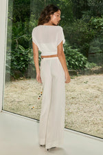 Load image into Gallery viewer, Carrine Wide Leg Pant - Cream
